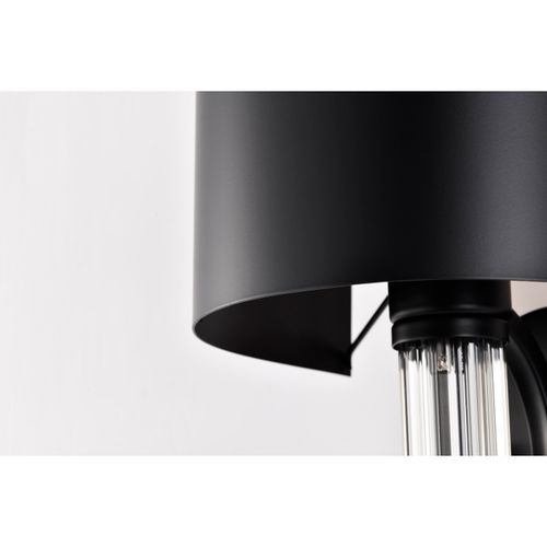 Main product image of Teagon 1 Light Wall Sconce Matte Black Finish Metal Shade