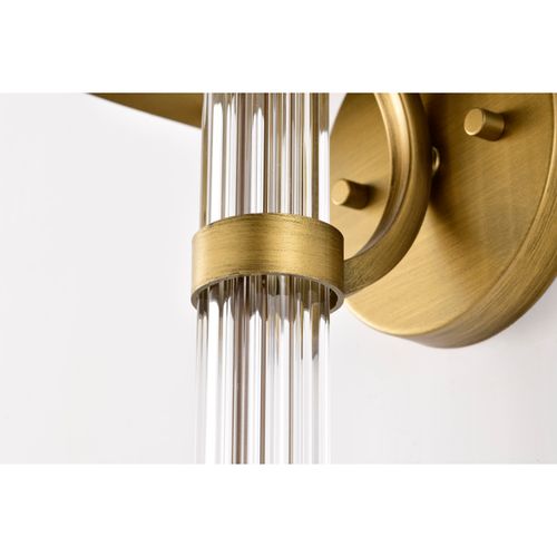 Main product image of Teagon 1 Light Wall Sconce Natural Brass Finish Metal Shade