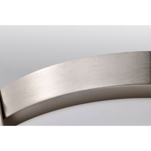 Main product image of Rowen 3 Light Flush Mount Brushed Nickel Finish Etched White Glass