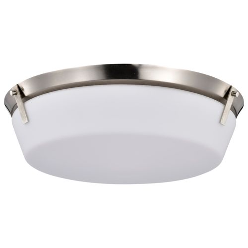 Main product image of Rowen 4 Light Flush Mount Brushed Nickel Finish Etched White Glass