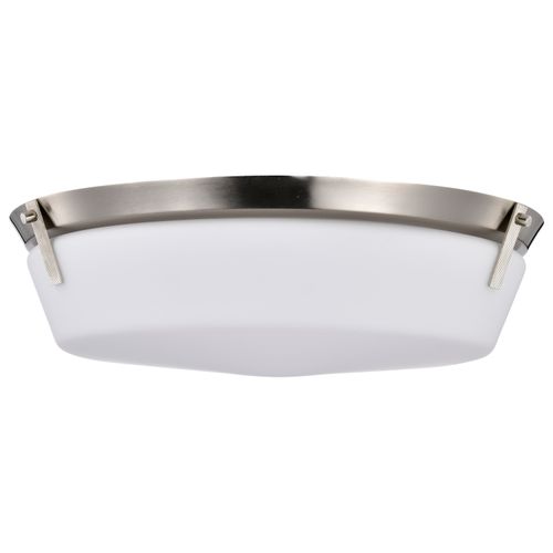 Main product image of Rowen 4 Light Flush Mount Brushed Nickel Finish Etched White Glass