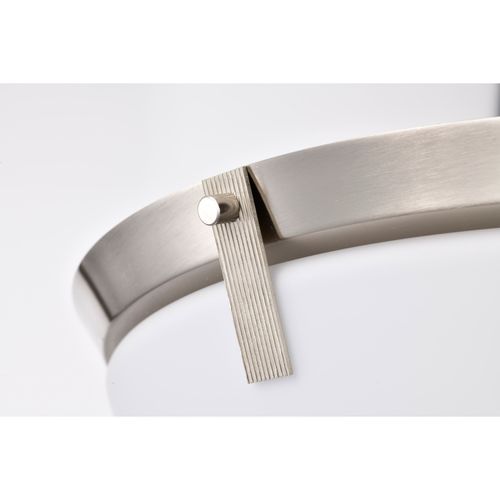 Main product image of Rowen 4 Light Flush Mount Brushed Nickel Finish Etched White Glass