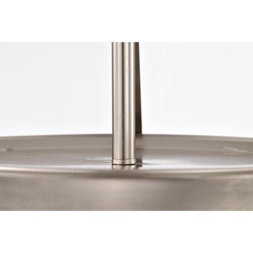 Main product image of Rowen 4 Light Semi Flush Brushed Nickel Finish Etched White Glass