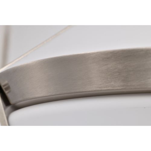 Main product image of Rowen 4 Light Semi Flush Brushed Nickel Finish Etched White Glass