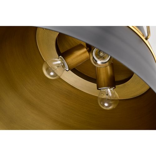 Main product image of Adina 3 Light Large Pendant Matte Black and Natural Brass Finish