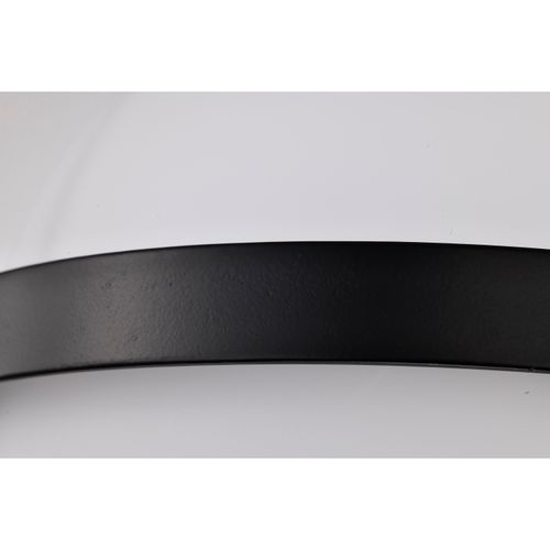 Main product image of Lakeshore 1 Light Small Flush Matte Black & Natural Brass Finish White Opal Glass