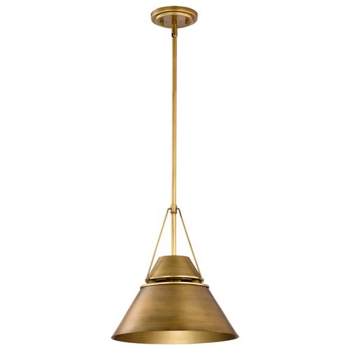 Main product image of Adina 1 Light Medium Pendant Natural Brass Finish