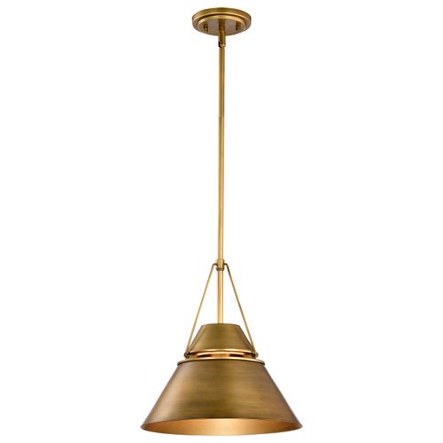Main product image of Adina 1 Light Medium Pendant Natural Brass Finish