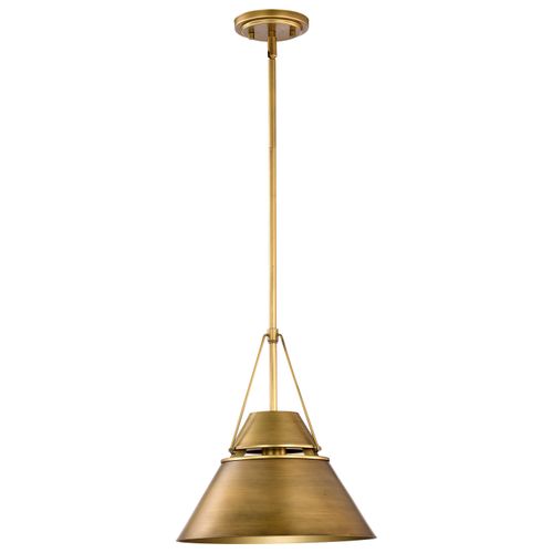Main product image of Adina 1 Light Medium Pendant Natural Brass Finish