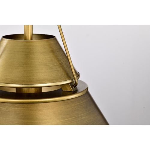 Main product image of Adina 1 Light Medium Pendant Natural Brass Finish