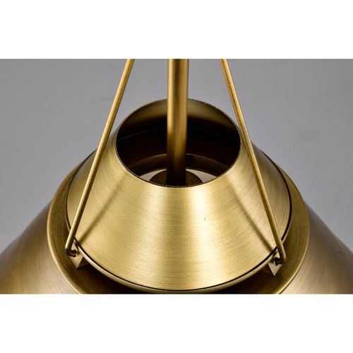 Main product image of Adina 1 Light Medium Pendant Natural Brass Finish