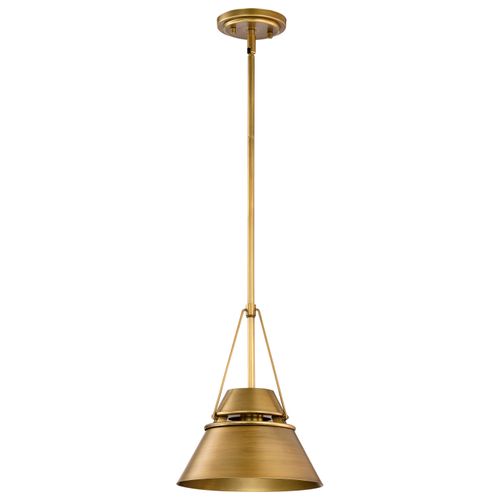 Main product image of Adina 1 Light Small Pendant Natural Brass Finish