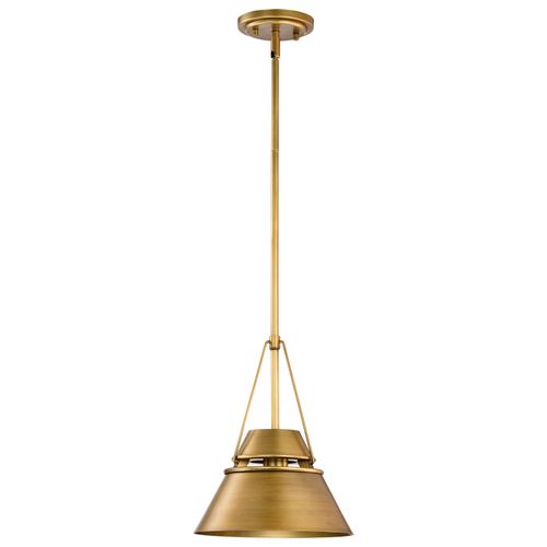 Main product image of Adina 1 Light Small Pendant Natural Brass Finish