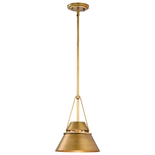 Main product image of Adina 1 Light Small Pendant Natural Brass Finish