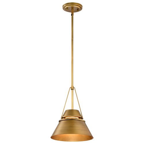 Main product image of Adina 1 Light Small Pendant Natural Brass Finish