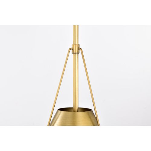Main product image of Adina 1 Light Small Pendant Natural Brass Finish