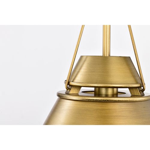 Main product image of Adina 1 Light Small Pendant Natural Brass Finish