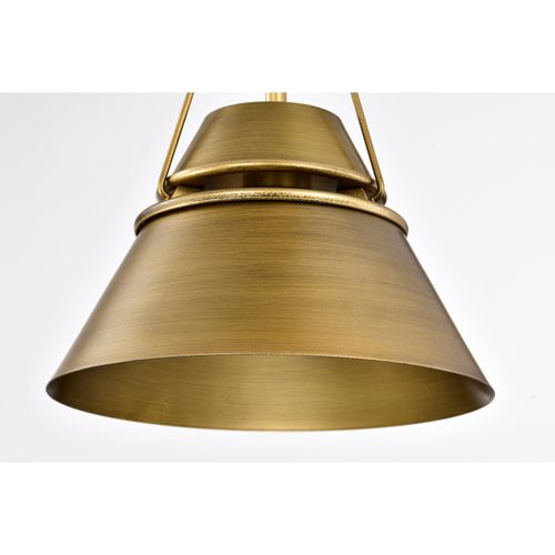 Main product image of Adina 1 Light Small Pendant Natural Brass Finish