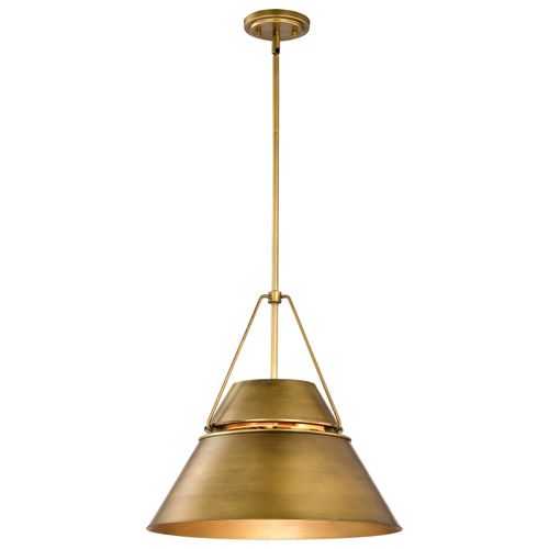 Main product image of Adina 3 Light Large Pendant Natural Brass Finish