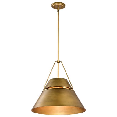 Main product image of Adina 3 Light Large Pendant Natural Brass Finish