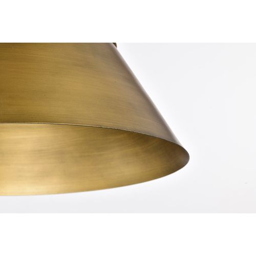Main product image of Adina 3 Light Large Pendant Natural Brass Finish
