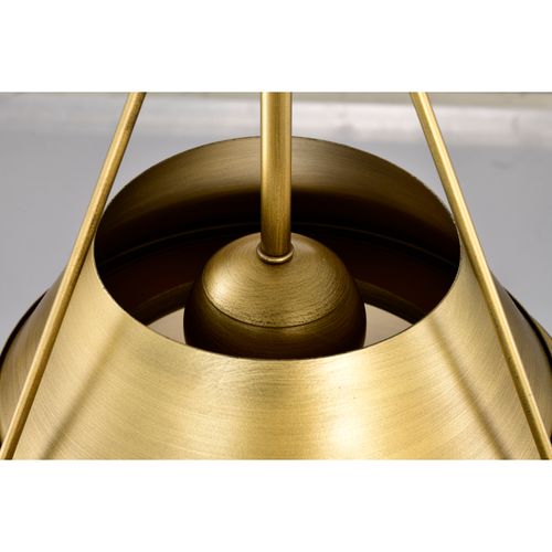 Main product image of Adina 3 Light Large Pendant Natural Brass Finish