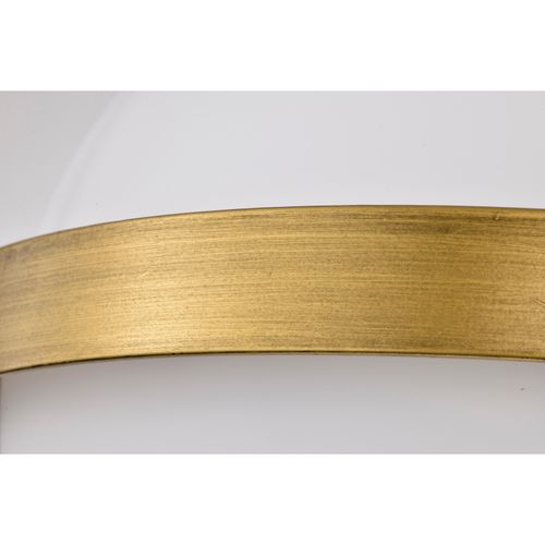 Main product image of Lakeshore 1 Light Small Flush Natural Brass Finish White Opal Glass