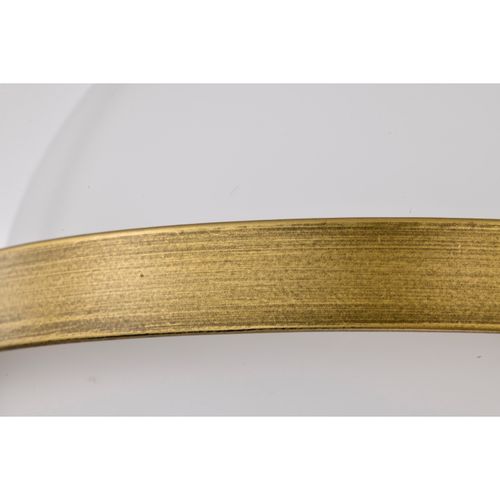 Main product image of Lakeshore 1 Light Medium Flush Natural Brass Finish White Opal Glass