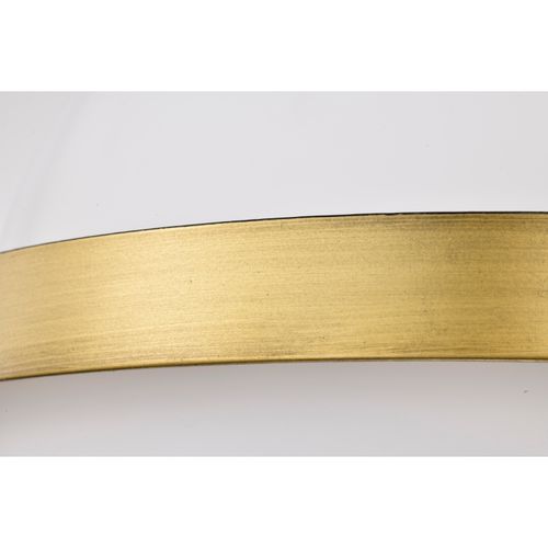 Main product image of Lakeshore 1 Light Large Flush Natural Brass Finish White Opal Glass