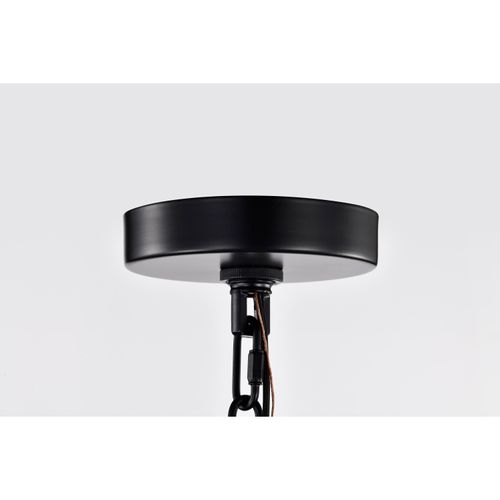 Main product image of Boliver 3 Light Pendant 11 Inches Matte Black Finish Clear Seeded Glass