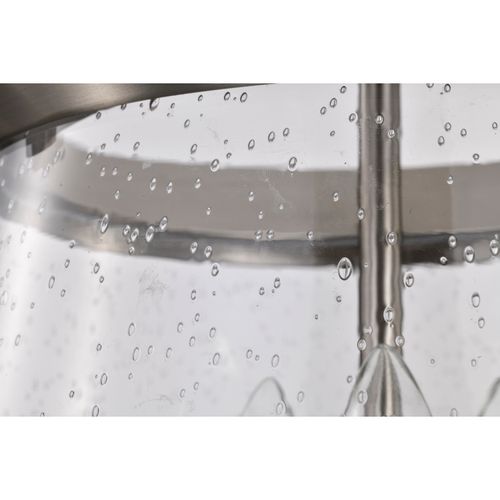 Main product image of Boliver 3 Light Pendant 11 Inches Brushed Nickel Finish Clear Seeded Glass
