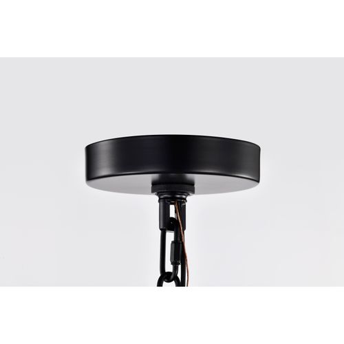 Main product image of Boliver 3 Light Pendant 14 Inches Matte Black Finish Clear Seeded Glass