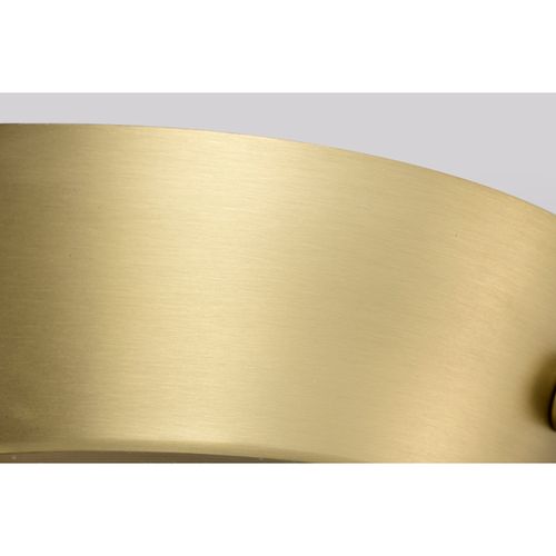 Main product image of Boliver 3 Light Flush Mount Vintage Brass Finish Clear Seeded Glass