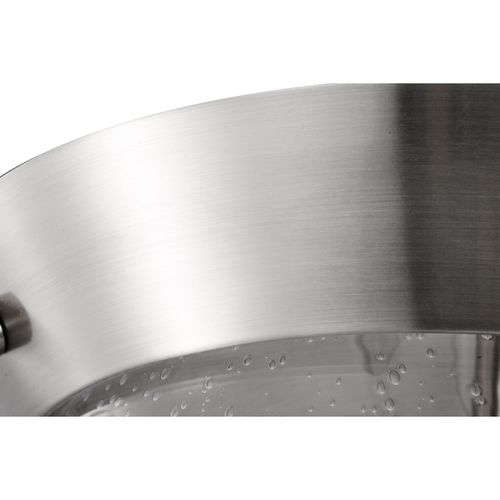 Main product image of Boliver 3 Light Flush Mount Brushed Nickel Finish Clear Seeded Glass