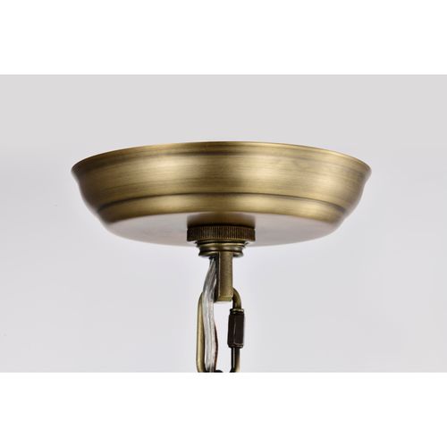 Main product image of Amado 1 Light Pendant 10 Inches Vintage Brass Finish Clear Glass