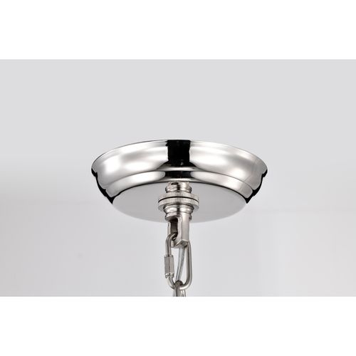 Main product image of Amado 1 Light Pendant 10 Inches Polished Nickel Finish Clear Glass