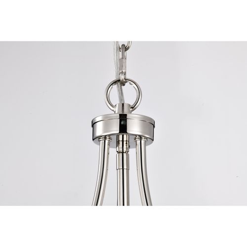Main product image of Amado 1 Light Pendant 10 Inches Polished Nickel Finish Clear Glass