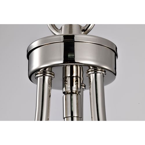 Main product image of Amado 1 Light Pendant 10 Inches Polished Nickel Finish Clear Glass