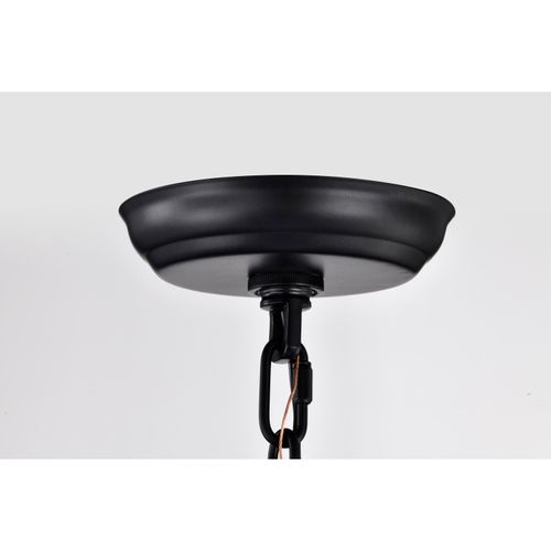 Main product image of Amado 1 Light Pendant 10 Inches Matte Black Finish Clear Glass