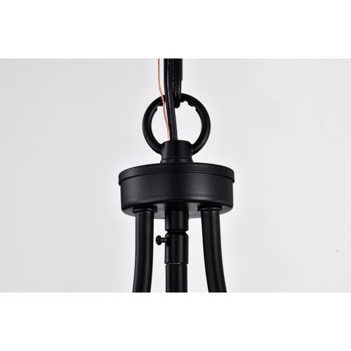 Main product image of Amado 1 Light Pendant 10 Inches Matte Black Finish Clear Glass