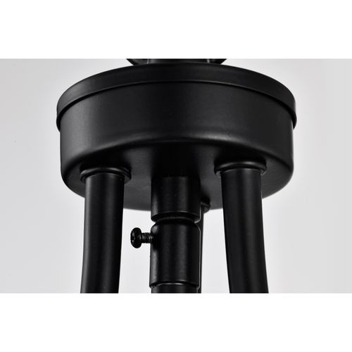 Main product image of Amado 1 Light Pendant 10 Inches Matte Black Finish Clear Glass