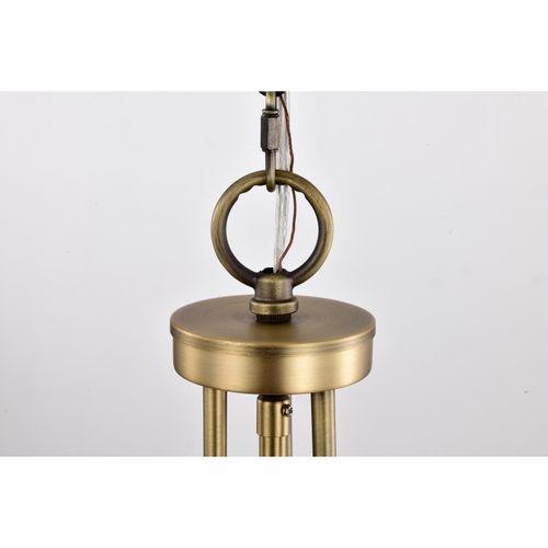 Main product image of Amado 3 Light Pendant 14 Inches Vintage Brass Finish Clear Glass