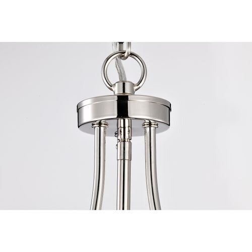 Main product image of Amado 3 Light Pendant 14 Inches Polished Nickel Finish Clear Glass