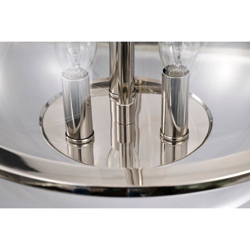 Main product image of Amado 3 Light Pendant 14 Inches Polished Nickel Finish Clear Glass