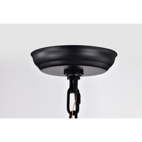 Main product image of Amado 3 Light Pendant 14 Inches Matte Black Finish Clear Glass