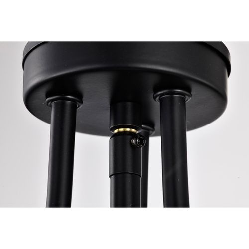 Main product image of Amado 3 Light Pendant 14 Inches Matte Black Finish Clear Glass
