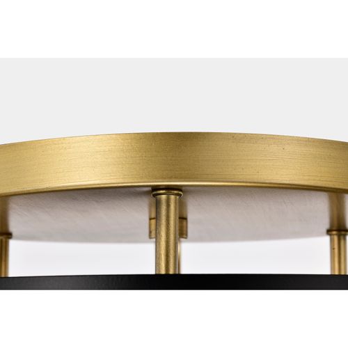 Main product image of Altos 3 Light Semi Flush 14 Inches Matte Black and Natural Brass Finish