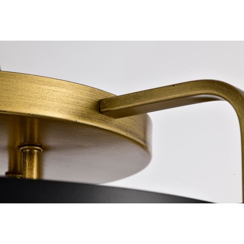 Main product image of Altos 4 Light Semi Flush Matte Black and Natural Brass Finish