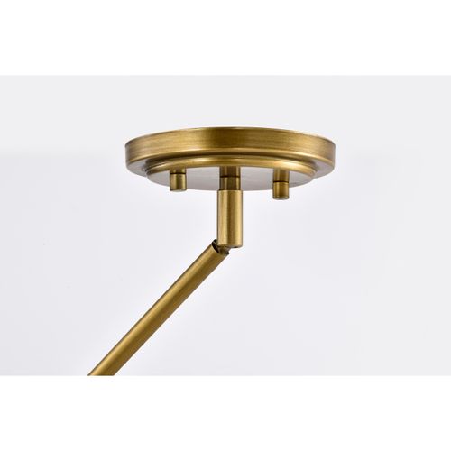 Main product image of Altos 5 Light Large Pendant Matte Black and Natural Brass Finish