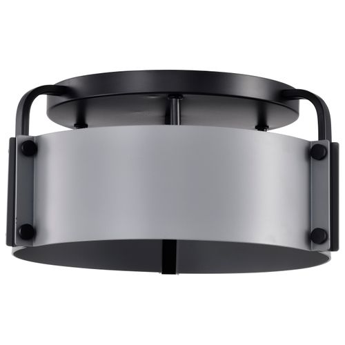 Main product image of Altos 3 Light Semi Flush 14 Inches Gray and Matte Black Finish